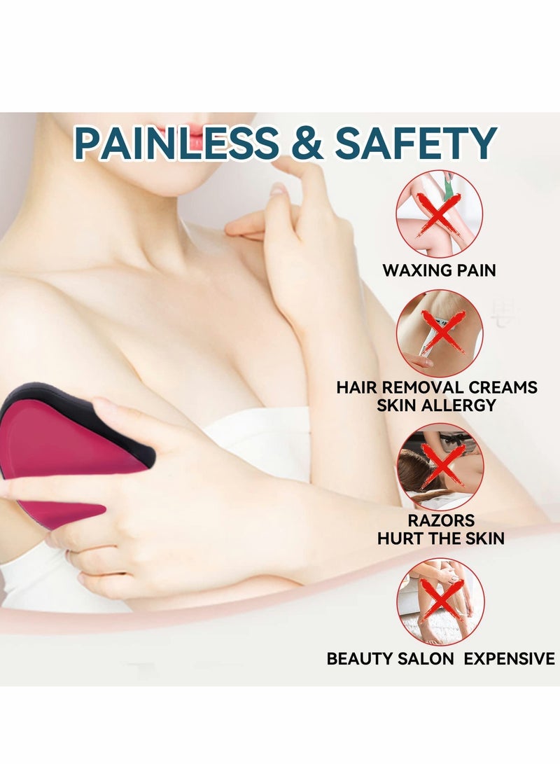 New Bleame Crystal Hair Eraser, Magic Crystal Hair Removal, Painless Hair Removal Tool for Men  Women - Image 3